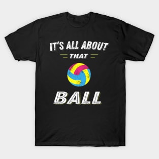 Volleyball Pun Ball for Girls and Women Players T-Shirt